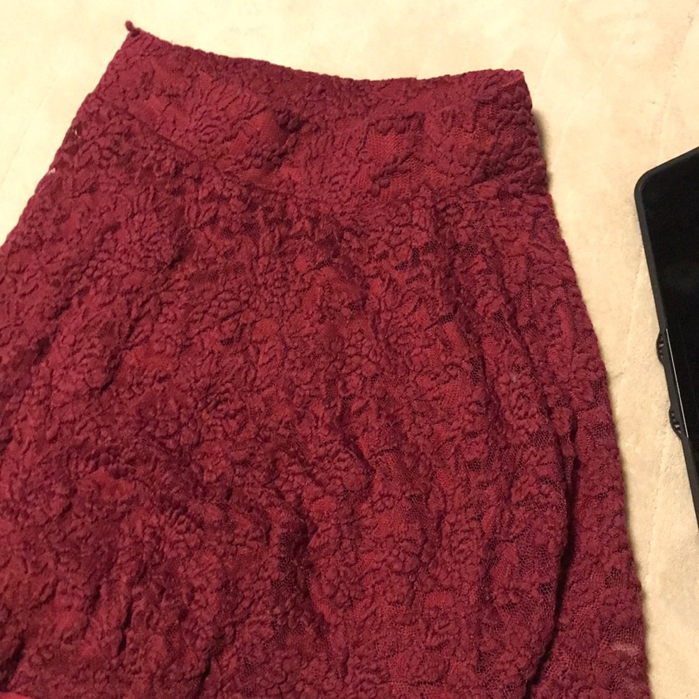 Red rue21 skirt